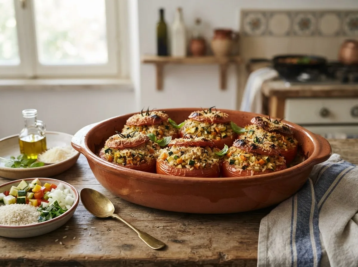 Pomodori ripieni al forno